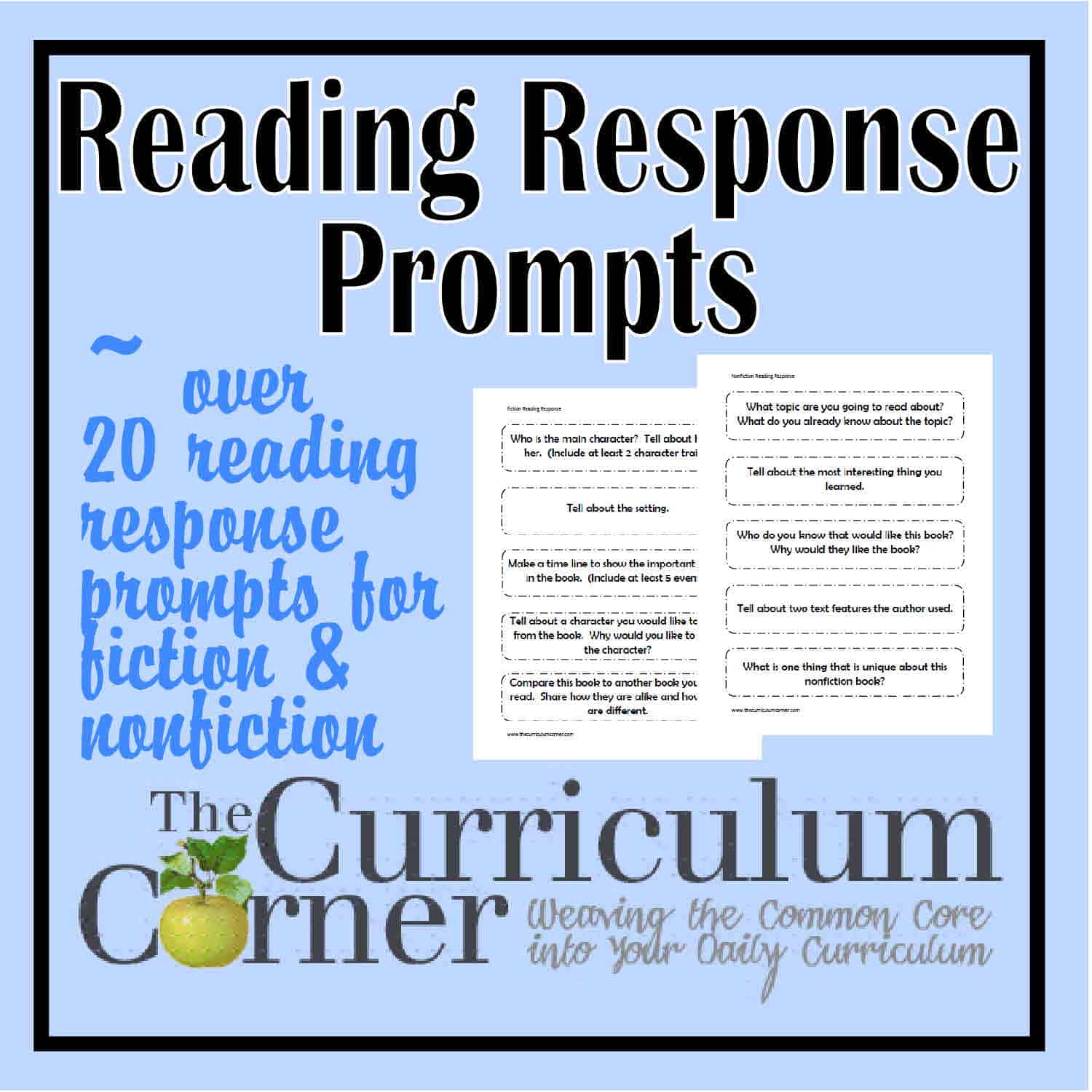 reading archives the curriculum corner 123 reading prompts