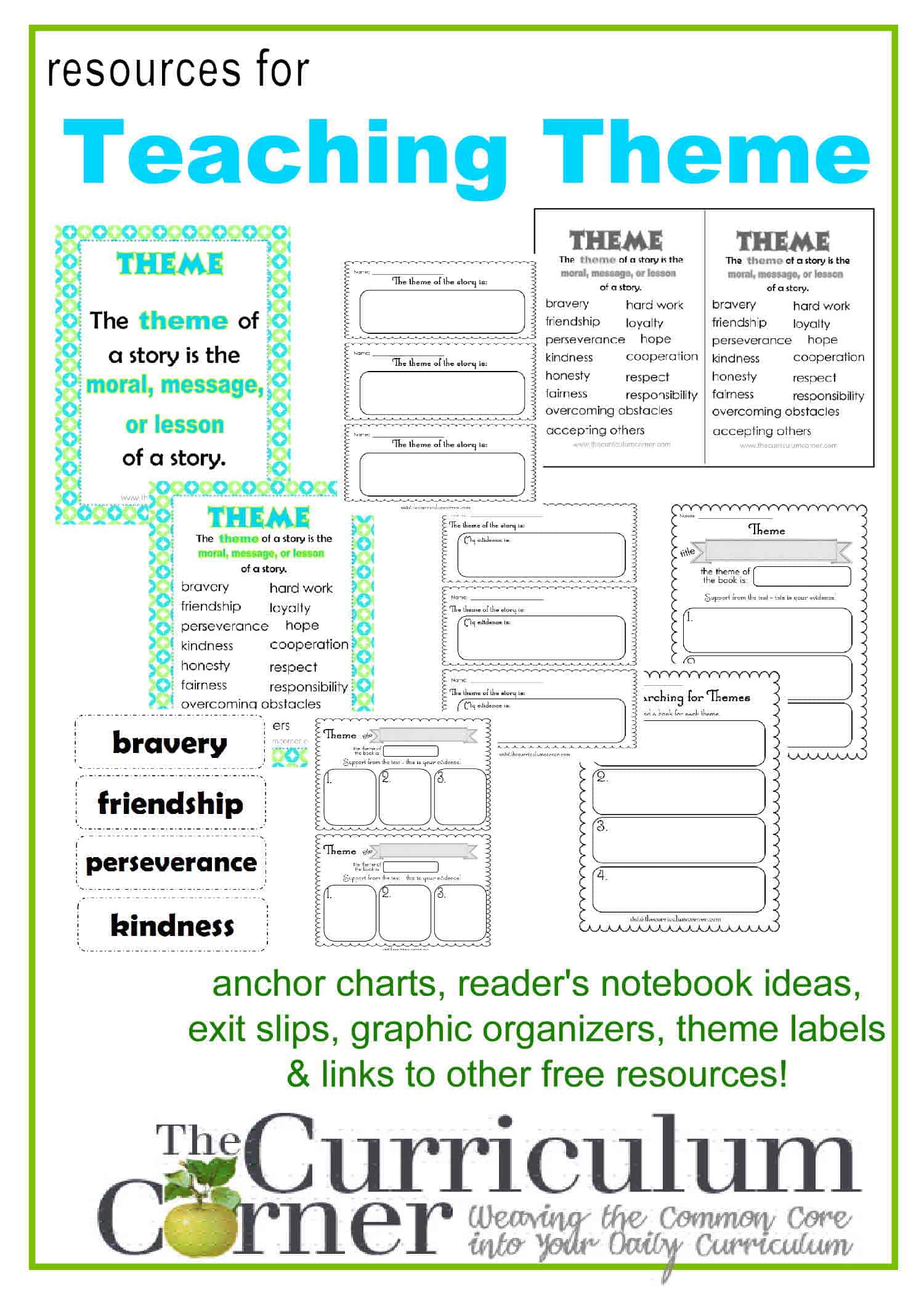 Teaching Theme in Reading - The Curriculum Corner 123
