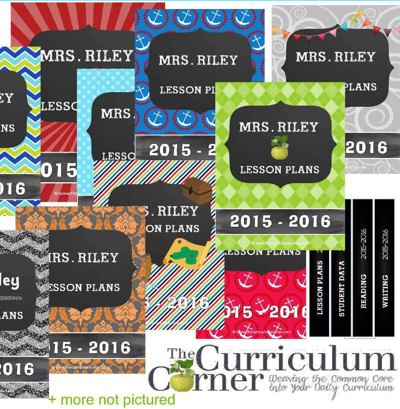 Editable Covers for Binders The Curriculum Corner 123