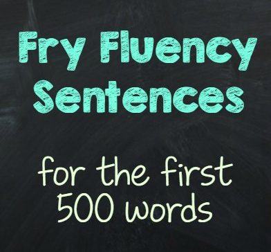 Fry Fluency Sentence Resources - The Curriculum Corner 123