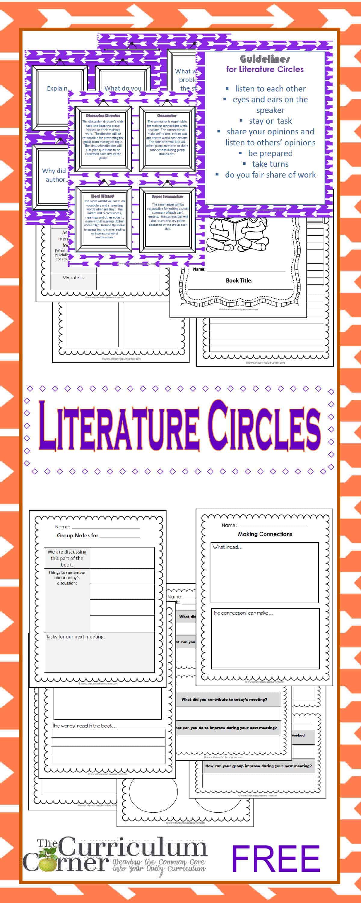Getting Started with Literature Circles - The Curriculum Corner 4-5-6