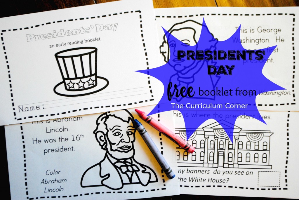 Presidents' Day Booklet - The Kinder Corner