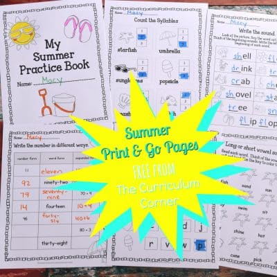 Summer Print & Go Pages
