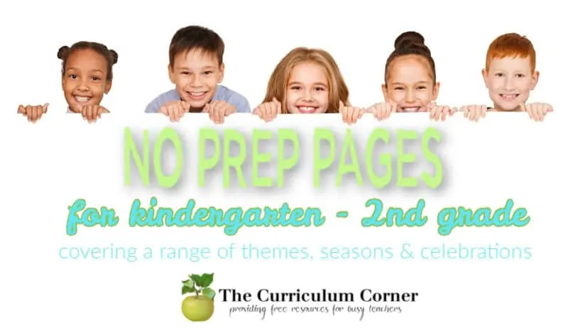 free no prep pages