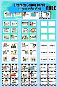 literacy center rotation cards