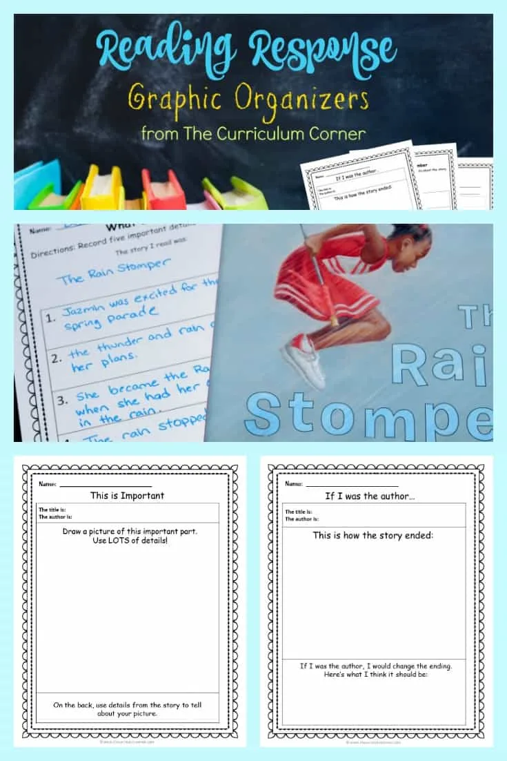 These free reading response graphic organizers can add to your collection of reading workshop resources.