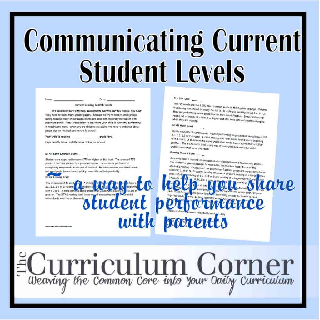 levelstitle - The Curriculum Corner 123