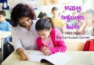 This free writing conference guide is designed to help you get starting with writing conferences in your writing workshop.