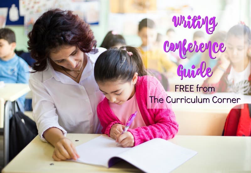 This free writing conference guide is designed to help you get starting with writing conferences in your writing workshop. 