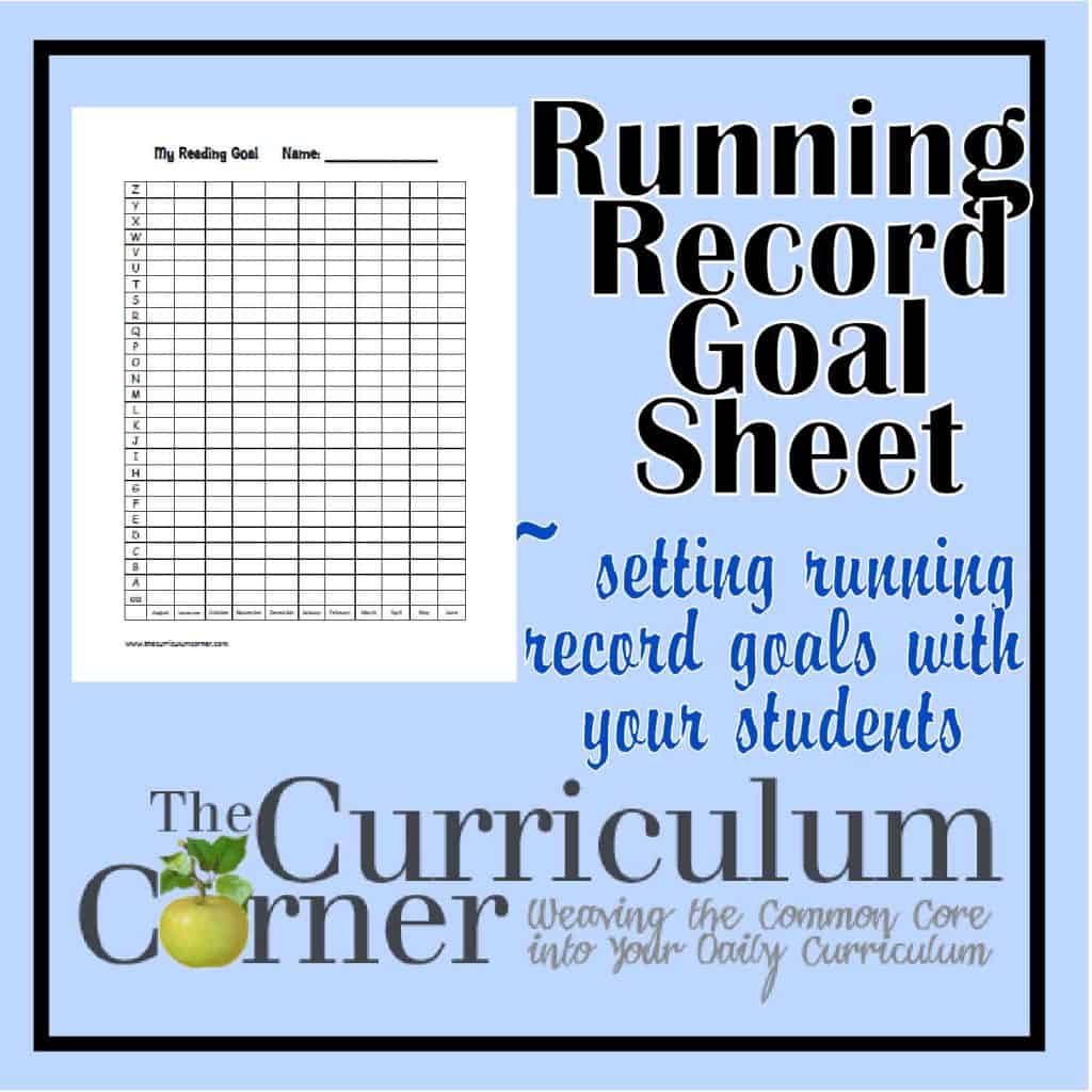 goalsheet - The Curriculum Corner 123