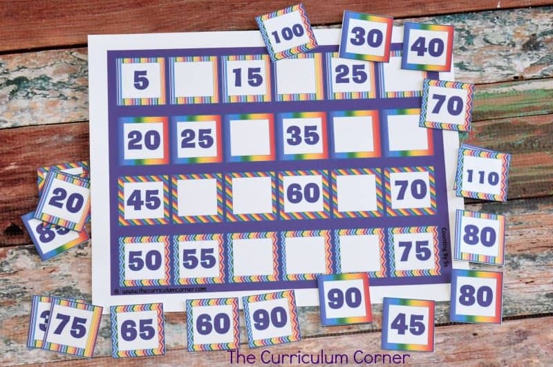 FREE Skip Counting by 2s, 5s and 10s Resources from The Curriculum Corner 2