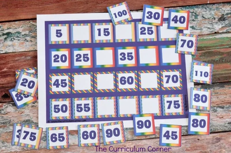 FREE Skip Counting by 2s, 5s and 10s Resources from The Curriculum Corner 2