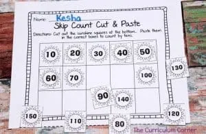 FREE Skip Counting by 2s, 5s and 10s Resources from The Curriculum Corner 3