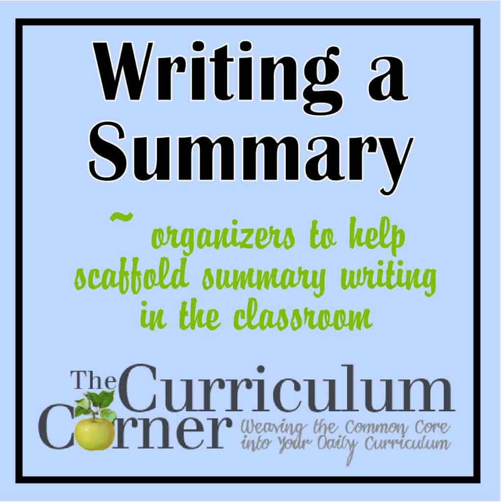 summary - The Curriculum Corner 123