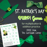 These St. Patrick's Day Bump games will give your students extra multiplication and addition fact practice during the month of March.