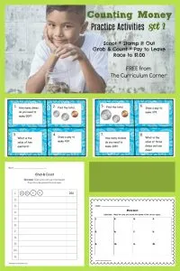 Counting Money Activities from The Curriculum Corner