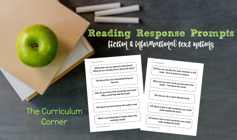 This collection or free reading response prompts for fiction and informational text can be used in a variety of ways in your classroom.