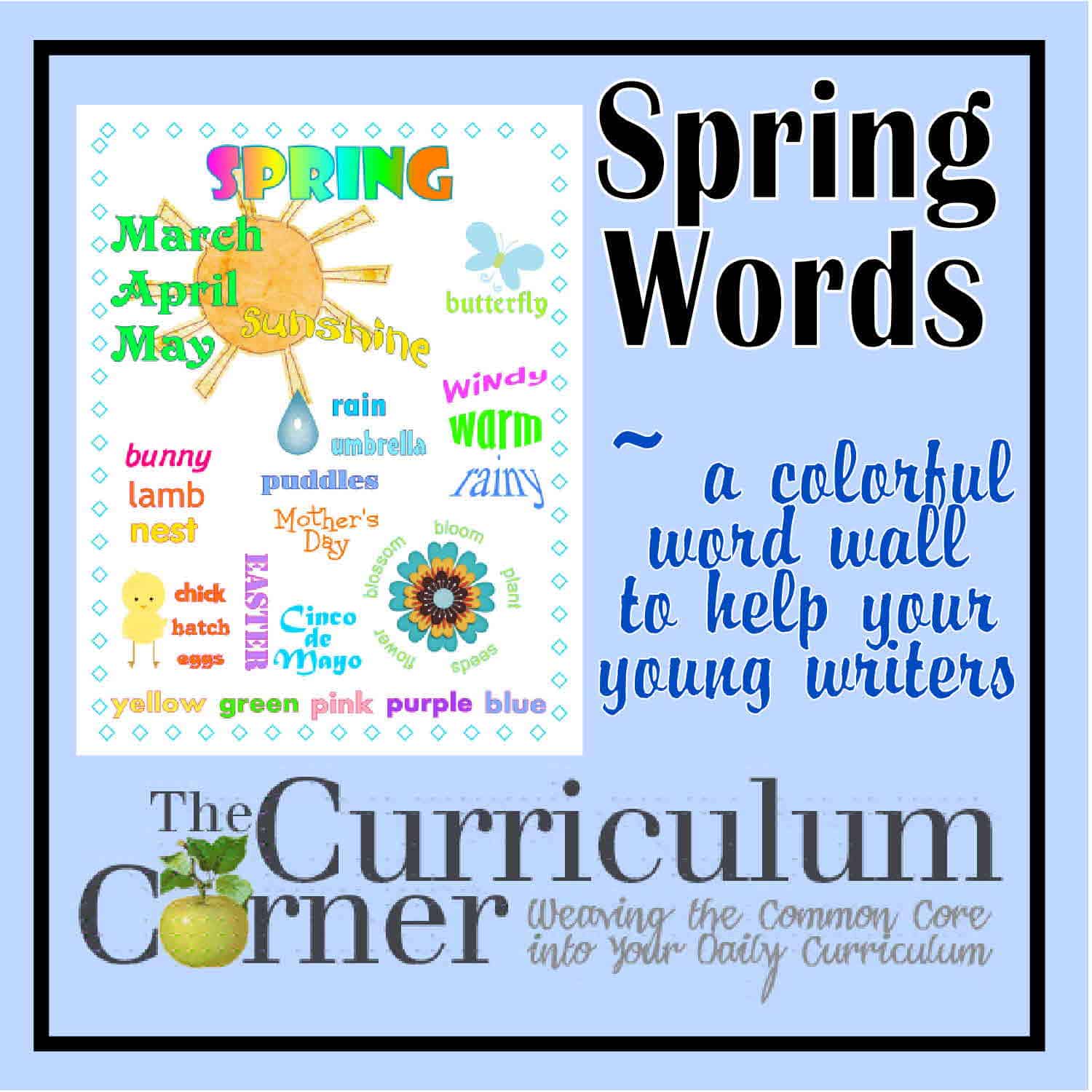 Image result for SPRING WORD WALL