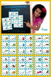 scrambled words center