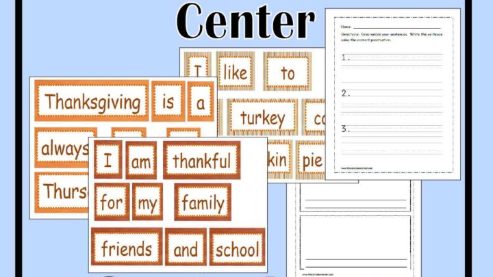 Image for Thanksgiving Scrambled Sentences