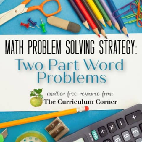 Two Part Problems Problem Solving Archives - Page 2 of 3 - The Curriculum Corner 123