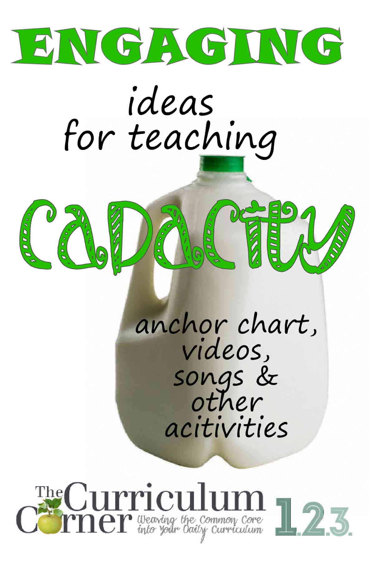 How To Teach Capacity