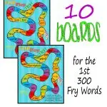 Flip Flop Fry Word Games for the first 300 words by The Curriculum Corner FREE