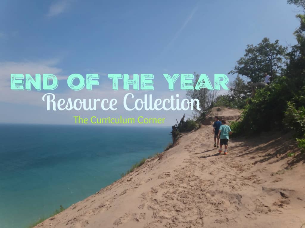 HUGE FREEBIE FIND! Everything end of the year resources from The Curriculum Corner. Summer reading goals, camping fun, popcorn theme and so much more!