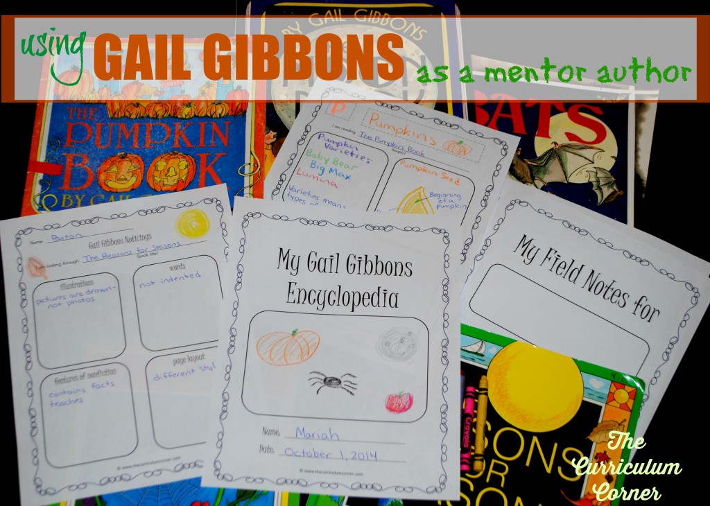 This collection of free resources for writing workshop is designed to help you create an author study on Gail Gibbons in your classroom (using Gail Gibbons as a mentor author.)