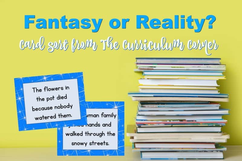 This free fantasy or reality card sort is a reading activity that will help your students differentiate between the two.