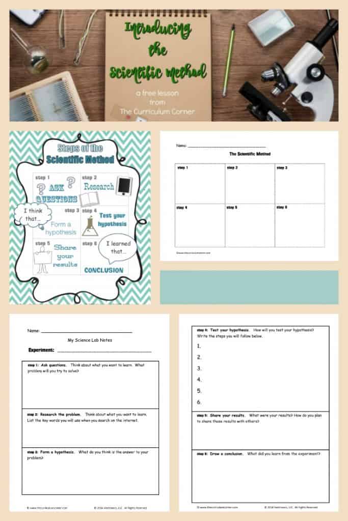 FREE Scientific Method Lesson Plan and Anchor Chart from The Curriculum Corner
