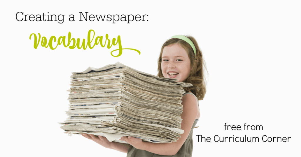 This collection of free resources can be used to help your student writers as they begin exploring newspaper vocabulary in the classroom.