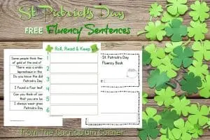 FREE St. Patrick's Day Fluency Sentences