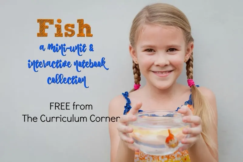 This free fish unit of study contains an assortment of activities and interactive notebook pages for use in your classroom.