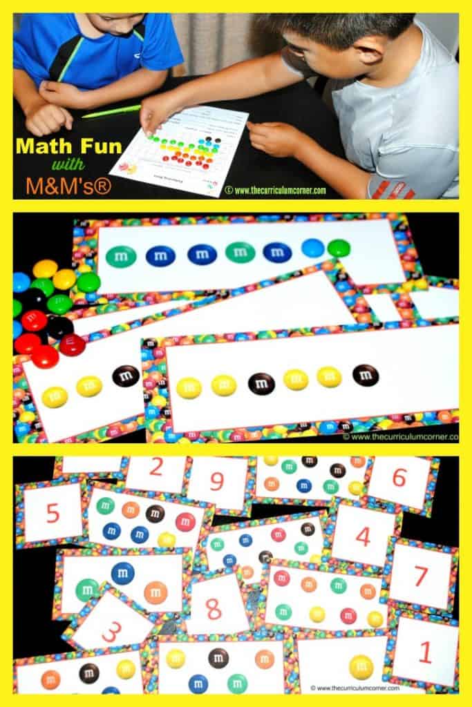 Mm Math Mats M&M Math Pinterest - The Curriculum Corner 123