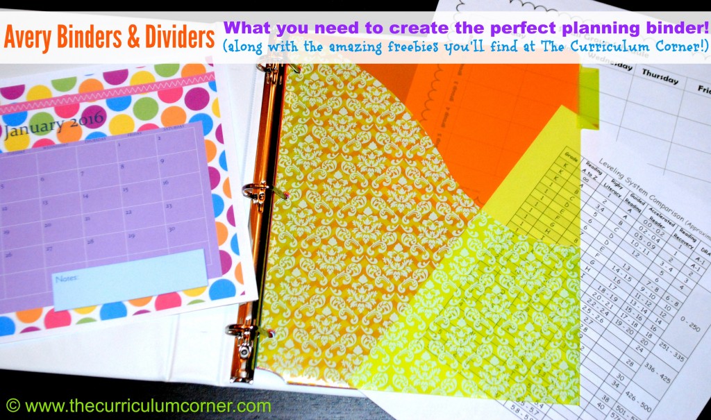 Editable Covers for Binders - The Curriculum Corner 123