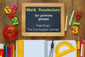 This free set of math vocabulary resources is designed for primary classrooms and includes 142 words with definitions, in kid-friendly terms!