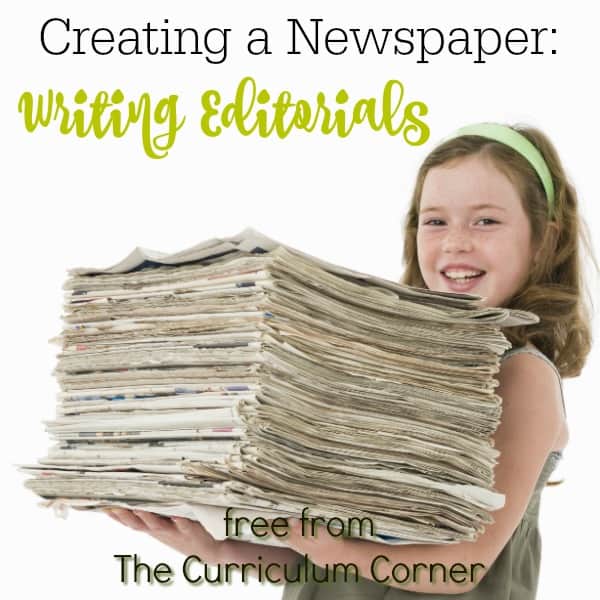Writing Editorials Newspaper Lessons