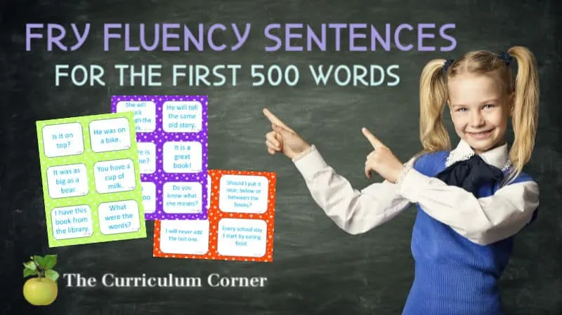 fry word fluency phrases