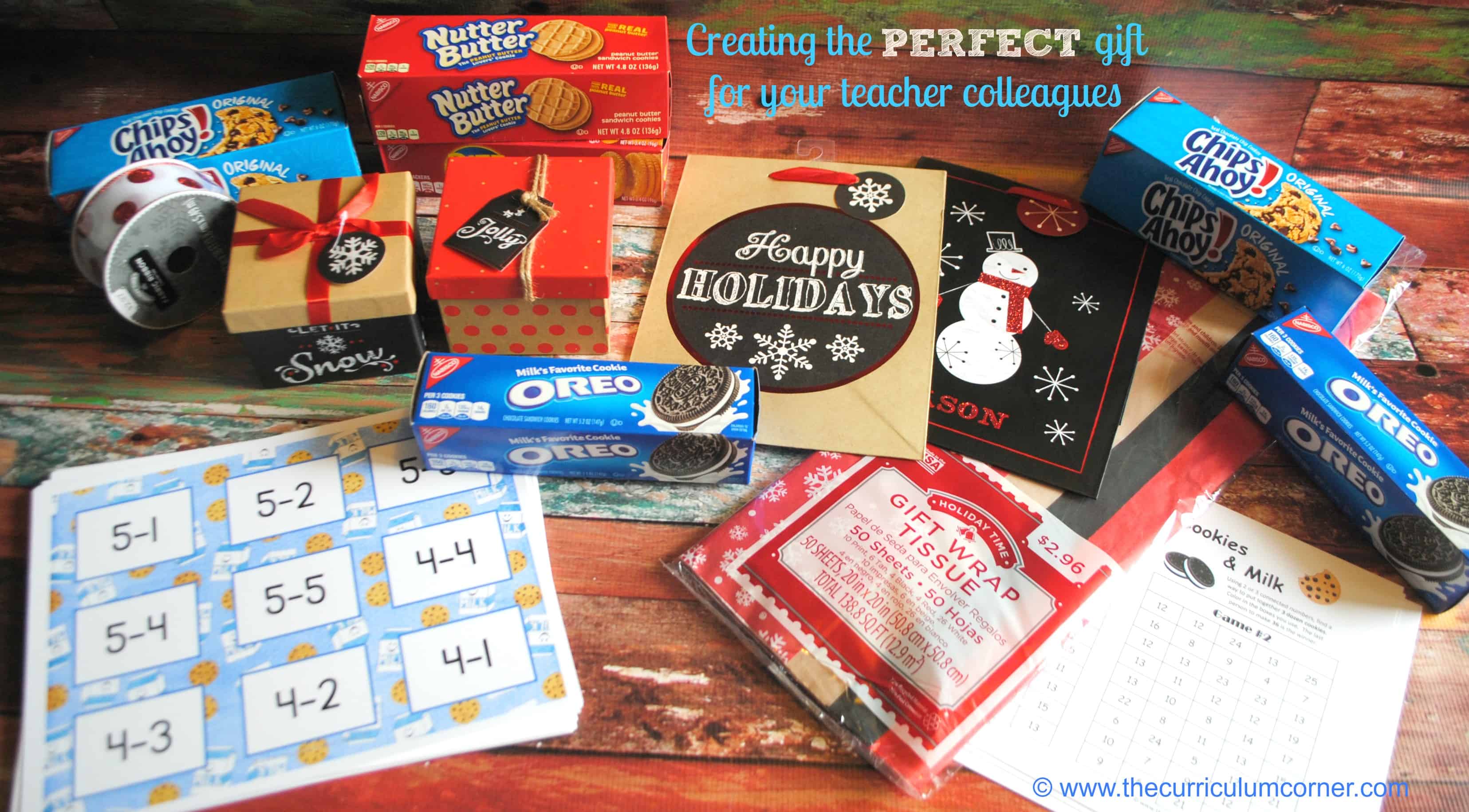 Milk & Cookies Math Game FREE from The Curriculum Corner The