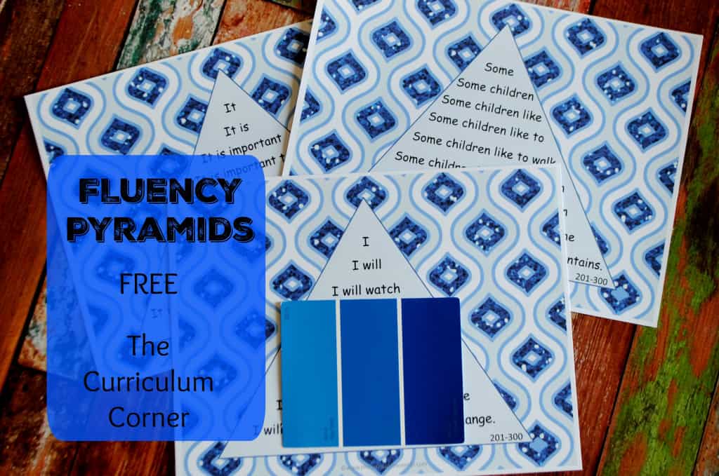 Fluency for Small Groups FREE from The Curriculum Corner | Huge collection of freebies for your small group instruction! The Curriculum Corner