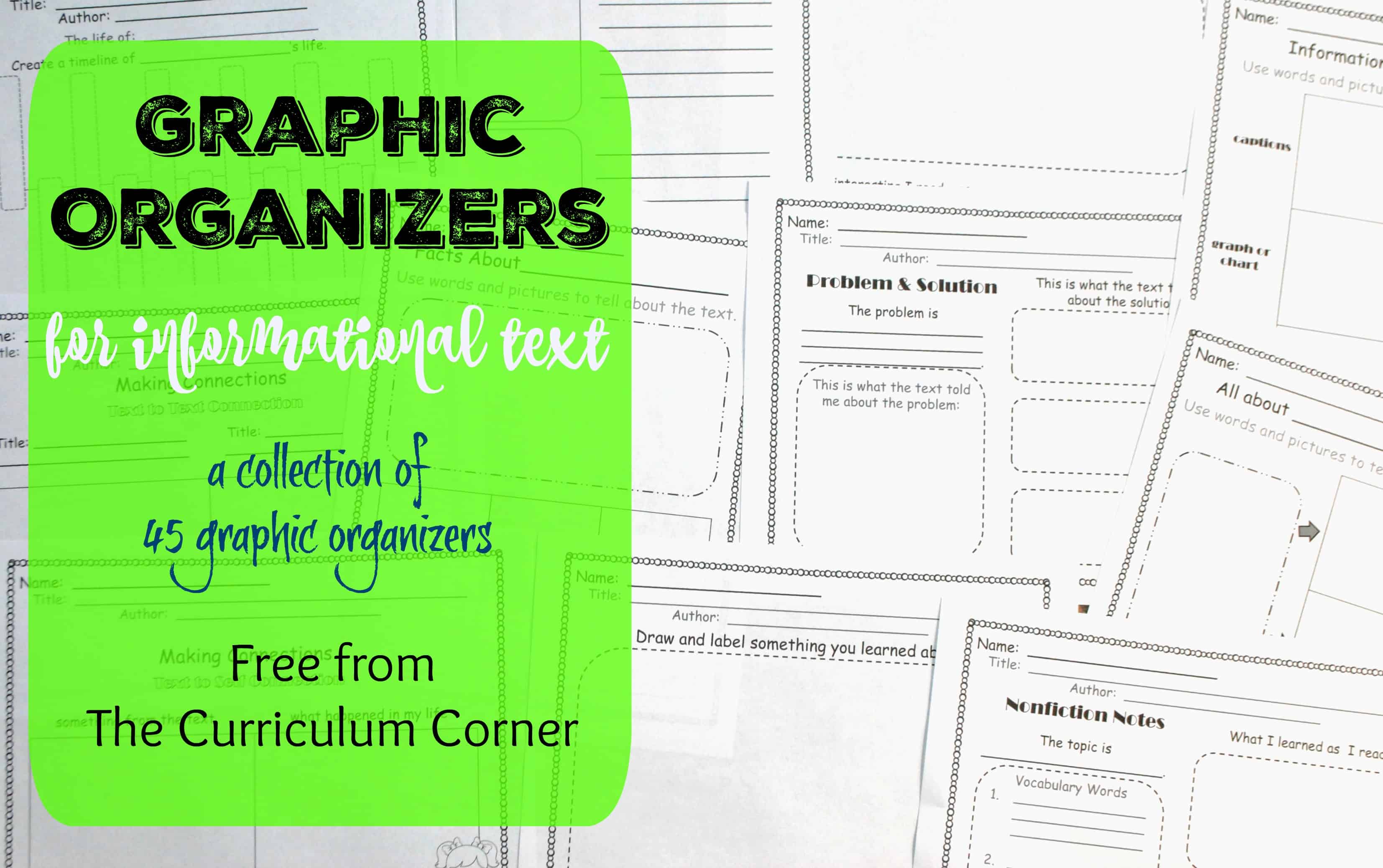 Text graphics. Text Organizers. Information text. Graphic text. Organizer for reading.