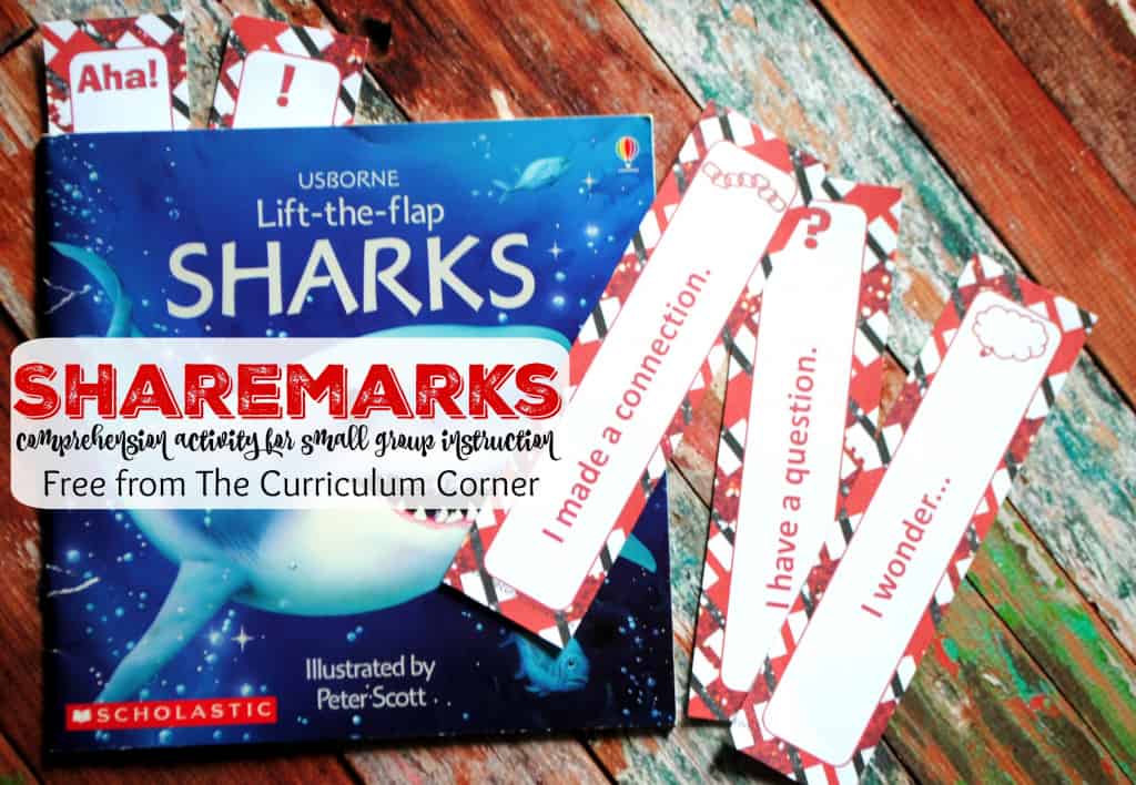 Informational Text Comprehension Activities for Small Group Instruction free from The Curriculum Corner | Small Group Toolkit