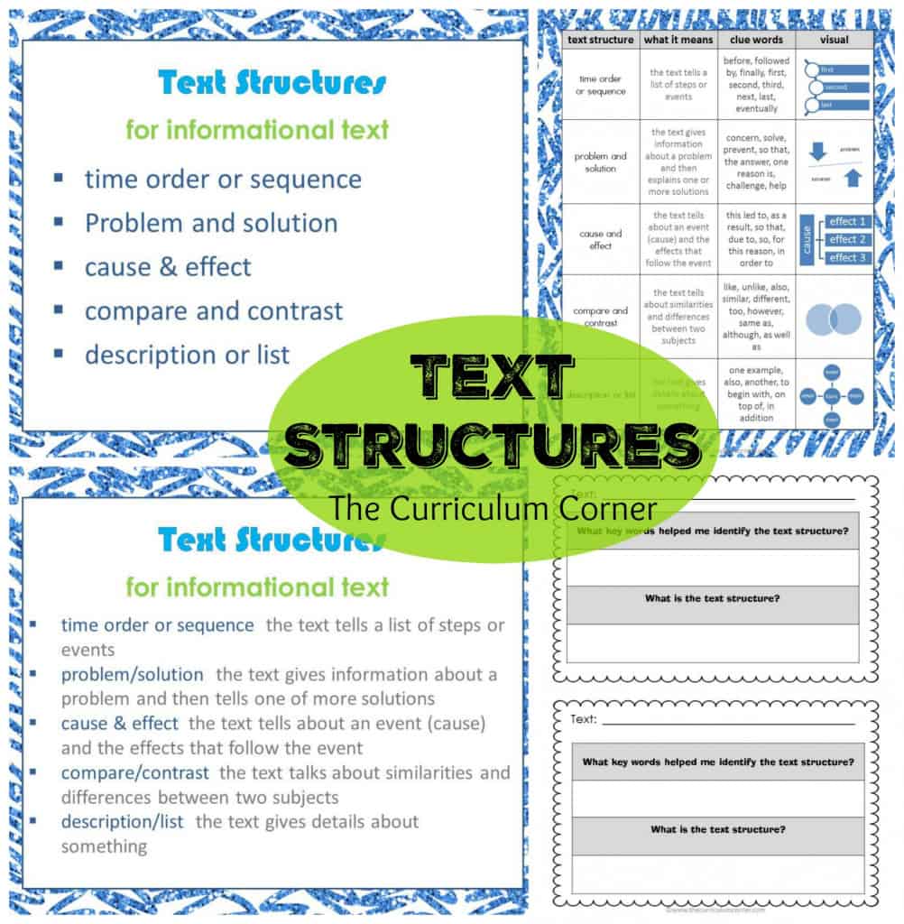 Text Structures: Informational Text Reading Unit 