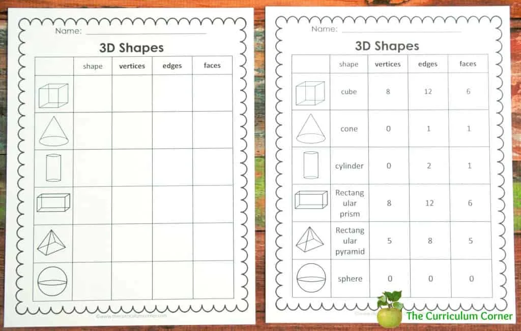 FREE 2nd Grade Geometry Collection from The Curriculum Corner - task cards, booklet, chart, poster