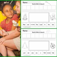 Camping Themed Read It Write It Draw It Literacy Centers FREE from The Curriculum Corner