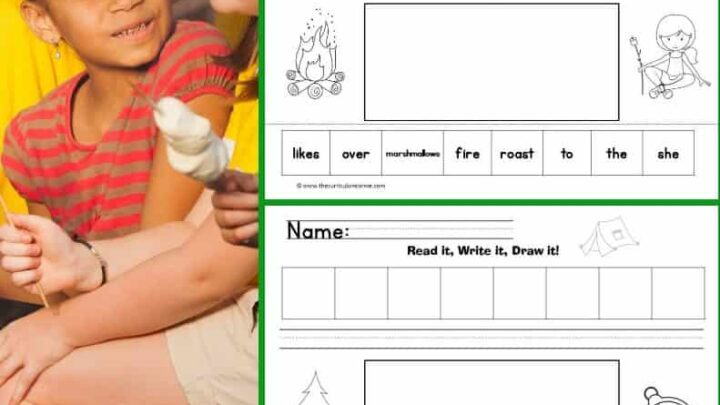 Camping Themed Read It Write It Draw It Literacy Centers FREE from The Curriculum Corner