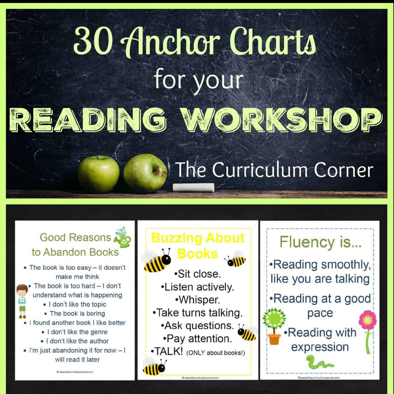 Reading Workshop Anchor Charts