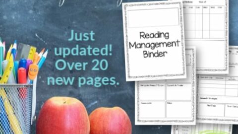 Image for Editable Reading Management Binder