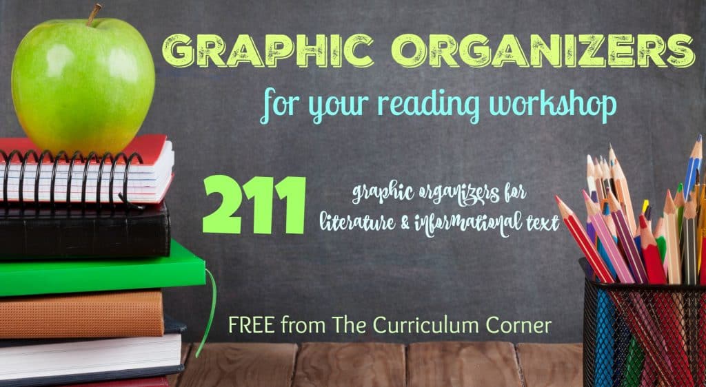 WOW!!! 211 FREE graphic organizers for reading! The Curriculum Corner